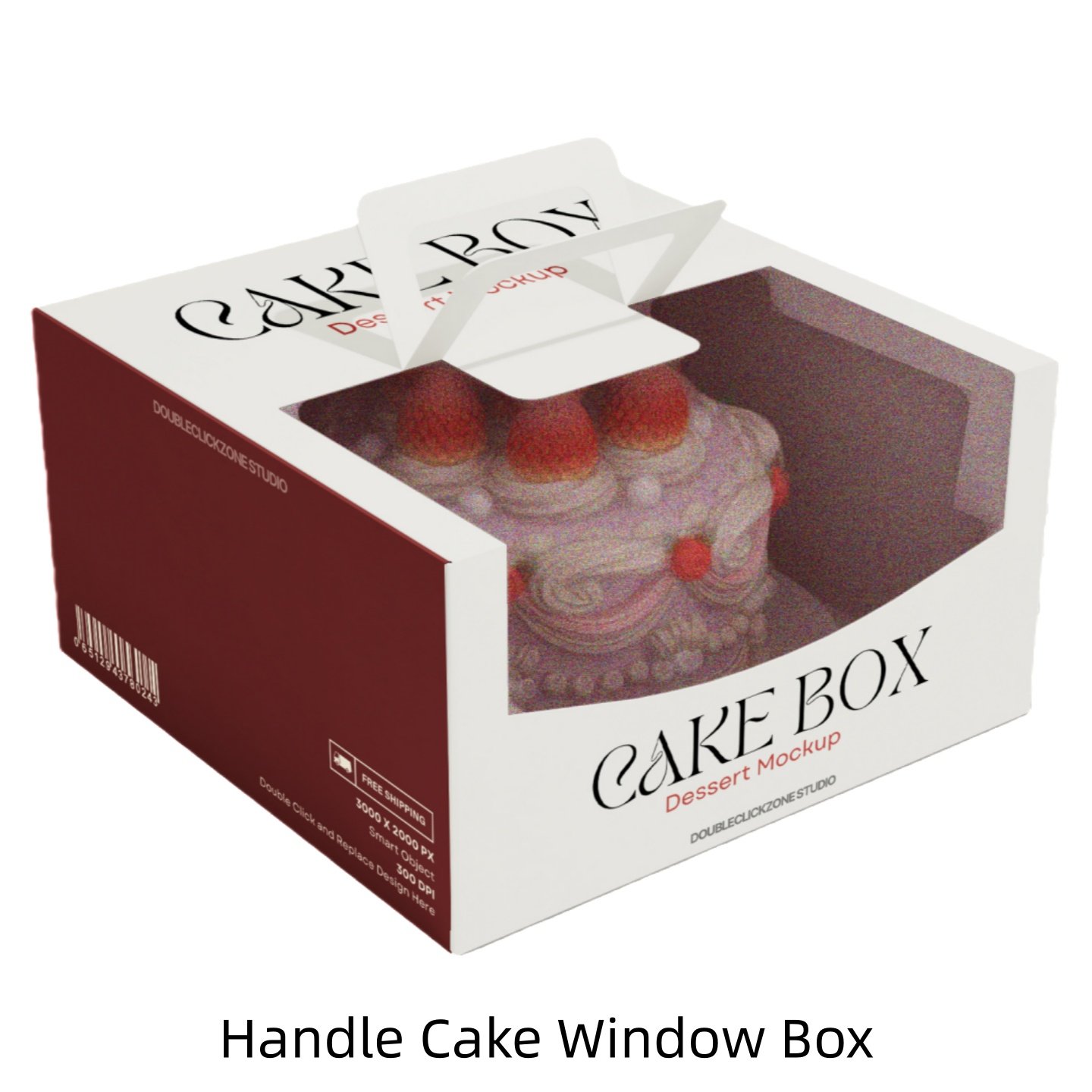 Handle Cake Window Box